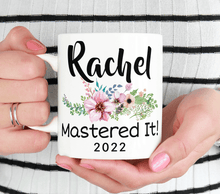 Load image into Gallery viewer, Personalized Name And Date Masters Degree Gift