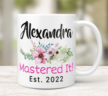 Load image into Gallery viewer, Custom Name And Date Masters Degree Gift