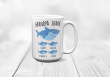 Load image into Gallery viewer, Custom Grandpa Shark Mug