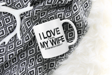 Load image into Gallery viewer, 11oz funny formula 1 mug the reads I love it when my wife lets me watch formula 1