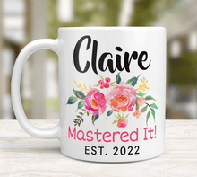 Load image into Gallery viewer, Custom Masters Degree Graduation Mug