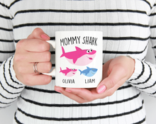 Load image into Gallery viewer, Mommy shark do do mug