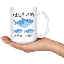 Load image into Gallery viewer, Custom Grandpa Shark Mug