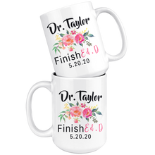 Load image into Gallery viewer, 15oz personalized edd graduation mug