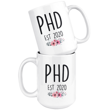 Load image into Gallery viewer, PHD EST 2020 Mug With Flowers
