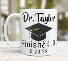 Load image into Gallery viewer, Personalized Graduation Mug With  Custyom Name and Date
