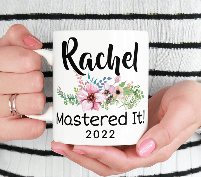 Personalized Name And Date Masters Degree Gift