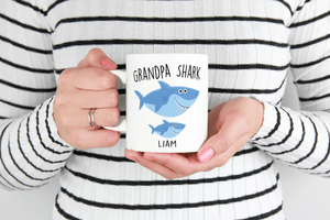 Custom Grandpa Shark Mug