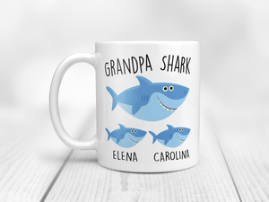Custom Grandpa Shark Mug