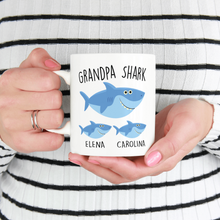 Load image into Gallery viewer, Grandpa Shark Mug
