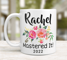Load image into Gallery viewer, Personalized Masters Degree Gift With Name and Date
