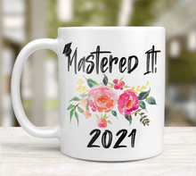 Load image into Gallery viewer, masters degree graduation mug 2021
