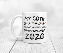 Load image into Gallery viewer, funny friends show 50th birthday mug
