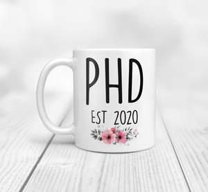 PHD EST 2020 Mug With Flowers
