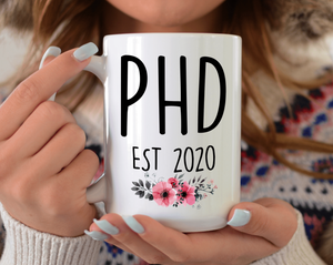 PHD flower est 2020 mug