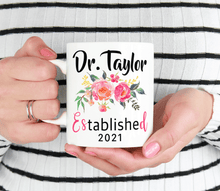 Load image into Gallery viewer, personalized dr mug with graduation date
