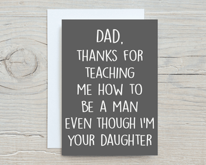 Funny Father's day greeting card