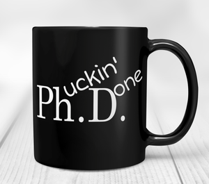 Black PHD Mug